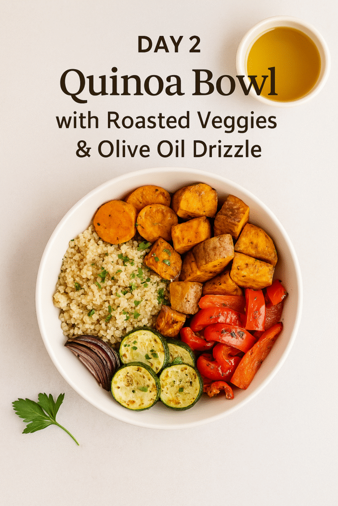 Quinoa Bowl with roasted veggies 
