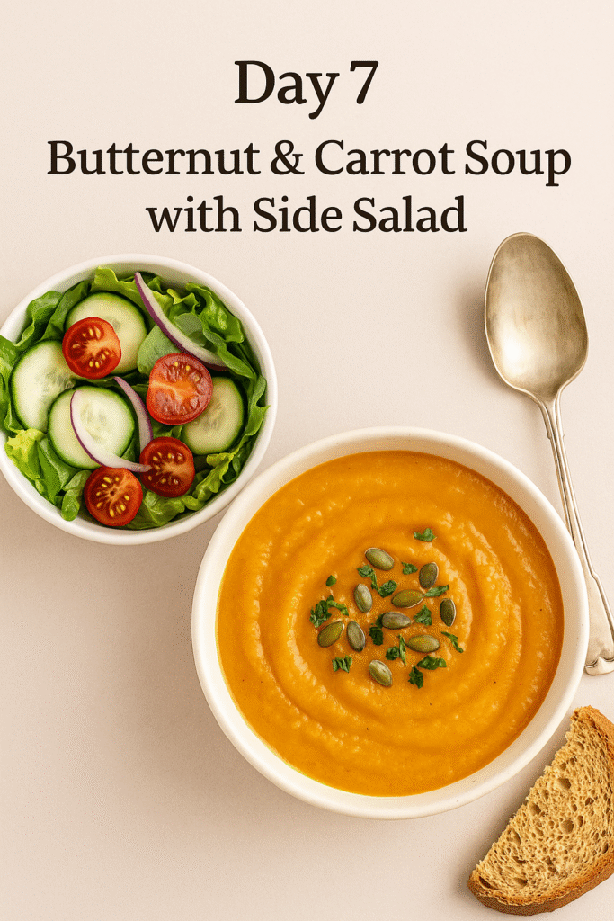 Butternut and carrot soup